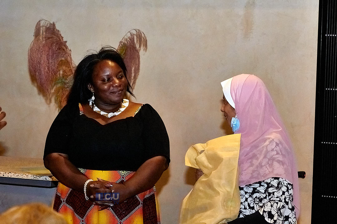 (On the left) Ms. Annie Musonda, President of GWI-Zambia